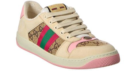 gucci gg screener|gucci screener leather sneakers.